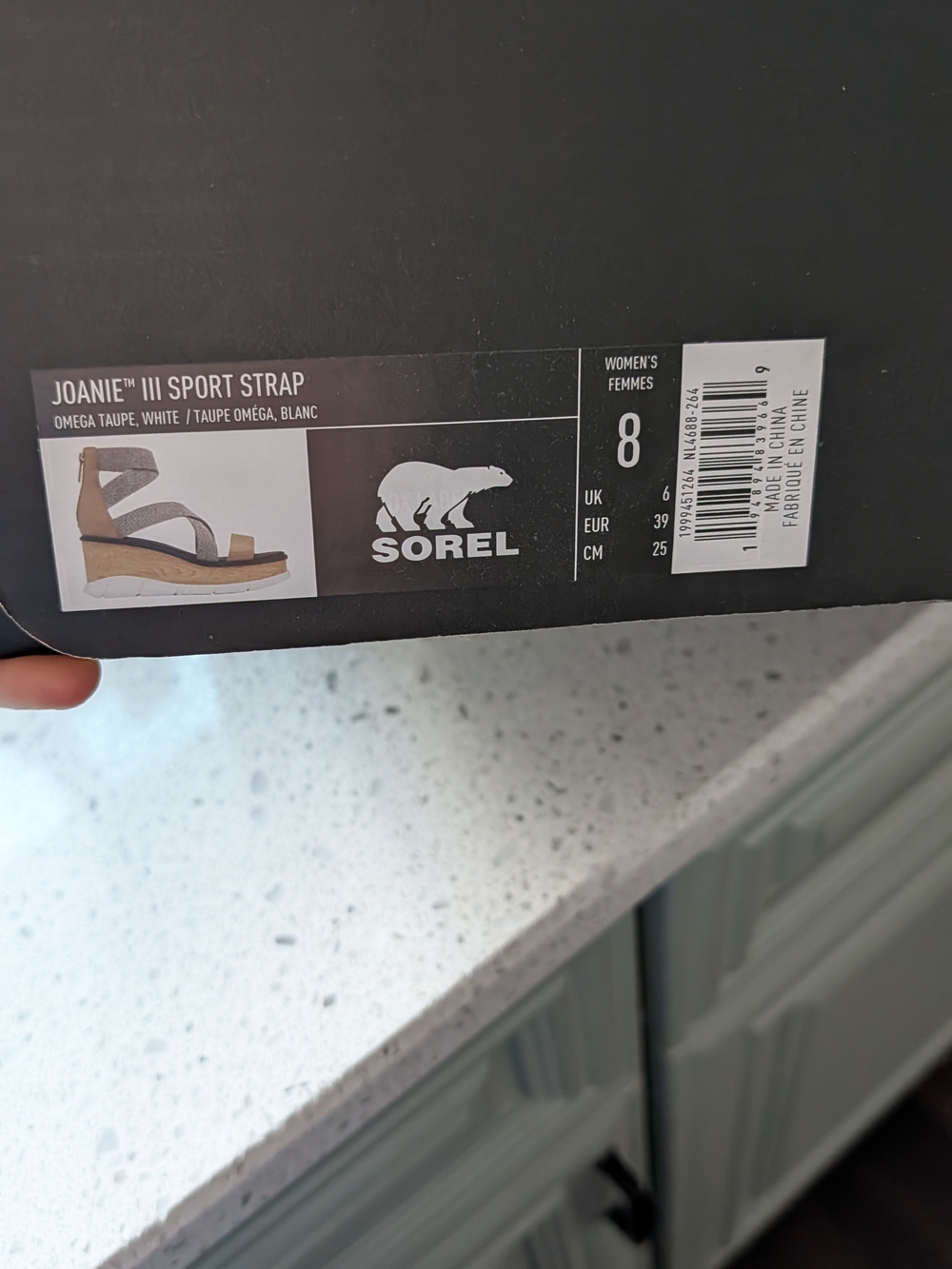 Sorel Taupe and Gray Strappy Wedge Sandals - Picture 3 of 6